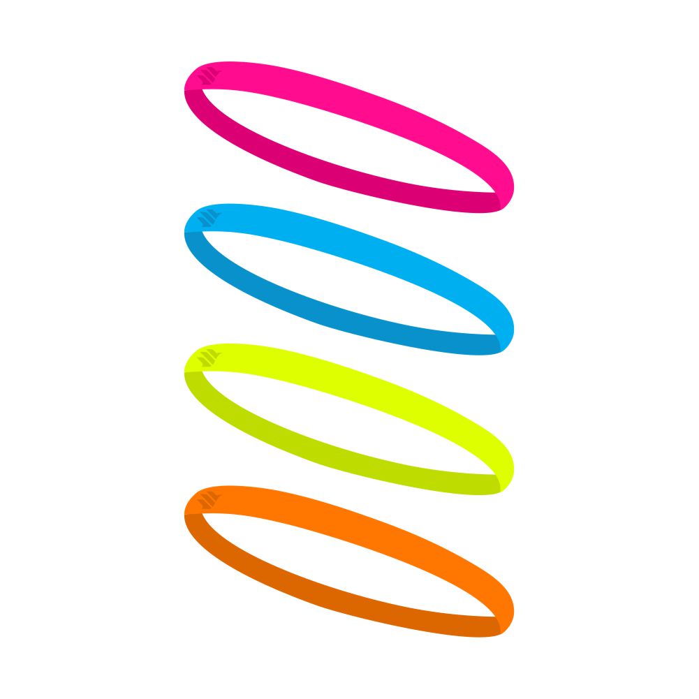 Faixa de Cabelo Esportiva Fina com Silicone para Corrida SPORTBR - Color Neon