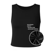 Regata Cropped Sportbr - Preta