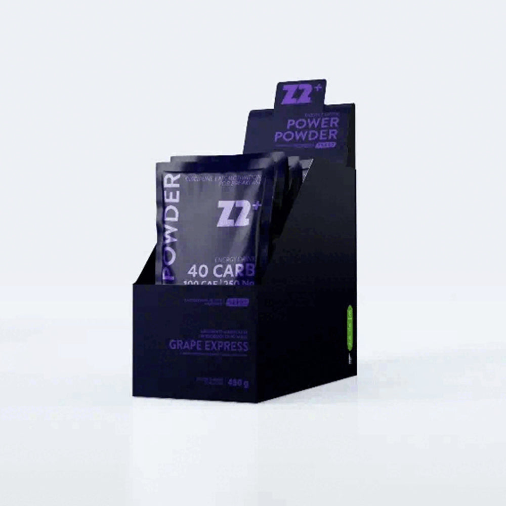 Caixa 10 Sachês Energy Drink Power Powder Z2+ 45g - Sabor Grape Express