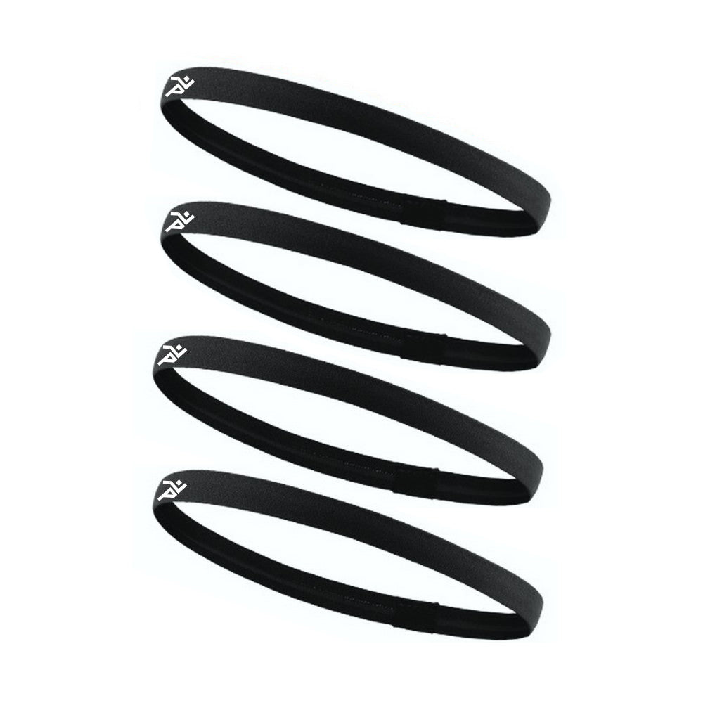 Faixas de Cabelo Esportiva Fina com Silicone para Corrida SPORTBR - Pretas