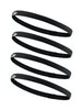 Faixas de Cabelo Esportiva Fina com Silicone para Corrida SPORTBR - Pretas