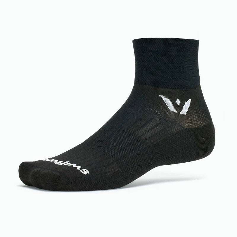 Meia de Compressão Swiftwick Aspire Two Cano Baixo - Preta