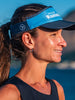 Viseira para Corrida com Elástico Sportbr - Julia Sette Mood Azul