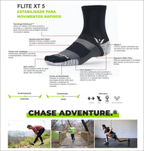 Meia de Média Compressão Swiftwick Flite XT Five Cano Médio - Preta