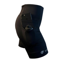 Bermuda de Compressão Feminina Cós Alto Para Corrida 7 Bolsos - SPORTBR – Preto