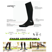 Meia de Compressão Swiftwick Aspire Twelve Cano Alto Joelho - Preta