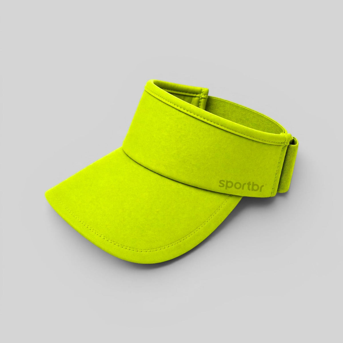 Viseira Verde Neon para Corrida com Elástico e Ajuste Sportbr