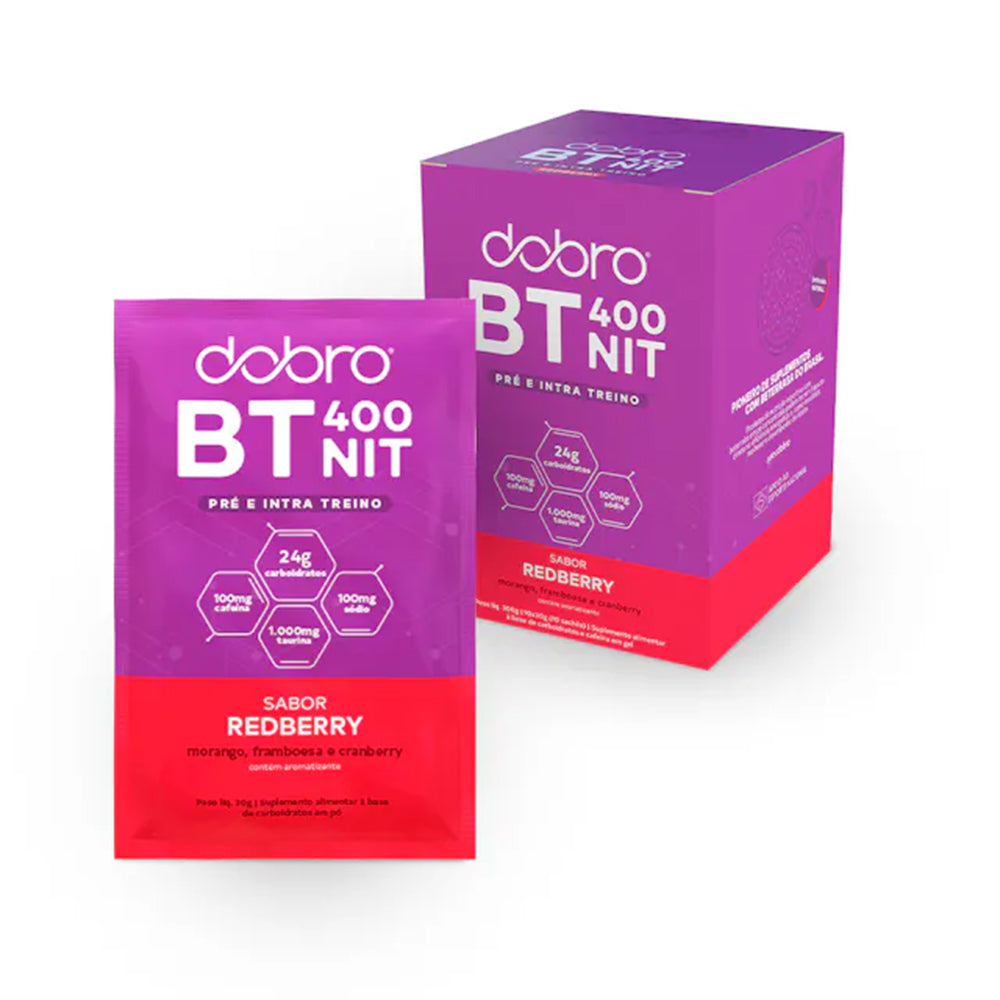 Sachê BT Nitrato Pré e Intra Treino DOBRO - Redberry