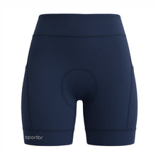 Bermuda de Compressão Feminina Para Corrida 6 Bolsos - Sportbr - Azul Marinho
