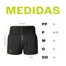 Shorts RUN FREE Feminino Para Corrida Com Bolsos Sportbr - Preto