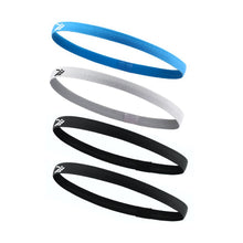 Faixa de Cabelo com Silicone 4 unidades - SPORTBR - Azul, Branca e Preta