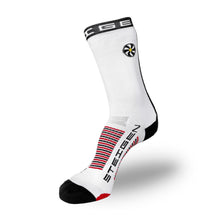 Meia Steigen cano alto - Race Stripe White