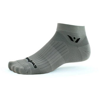 Meia de Compressão Swiftwick Aspire One Cano Baixo - Cinza