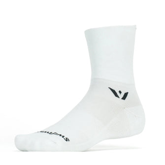 Meia de Compressão Swiftwick Aspire Four Cano Médio - Branca