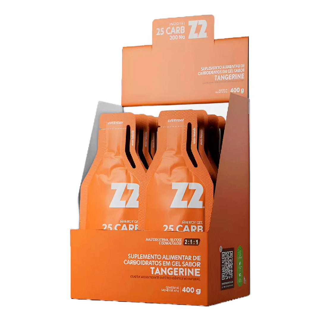 Caixa 10 Sachês Energy Gel Z2 40g - Sabor Tangerine 25 CARB– SPORTBR