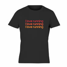 Camiseta Masculina I Love Running - Preta