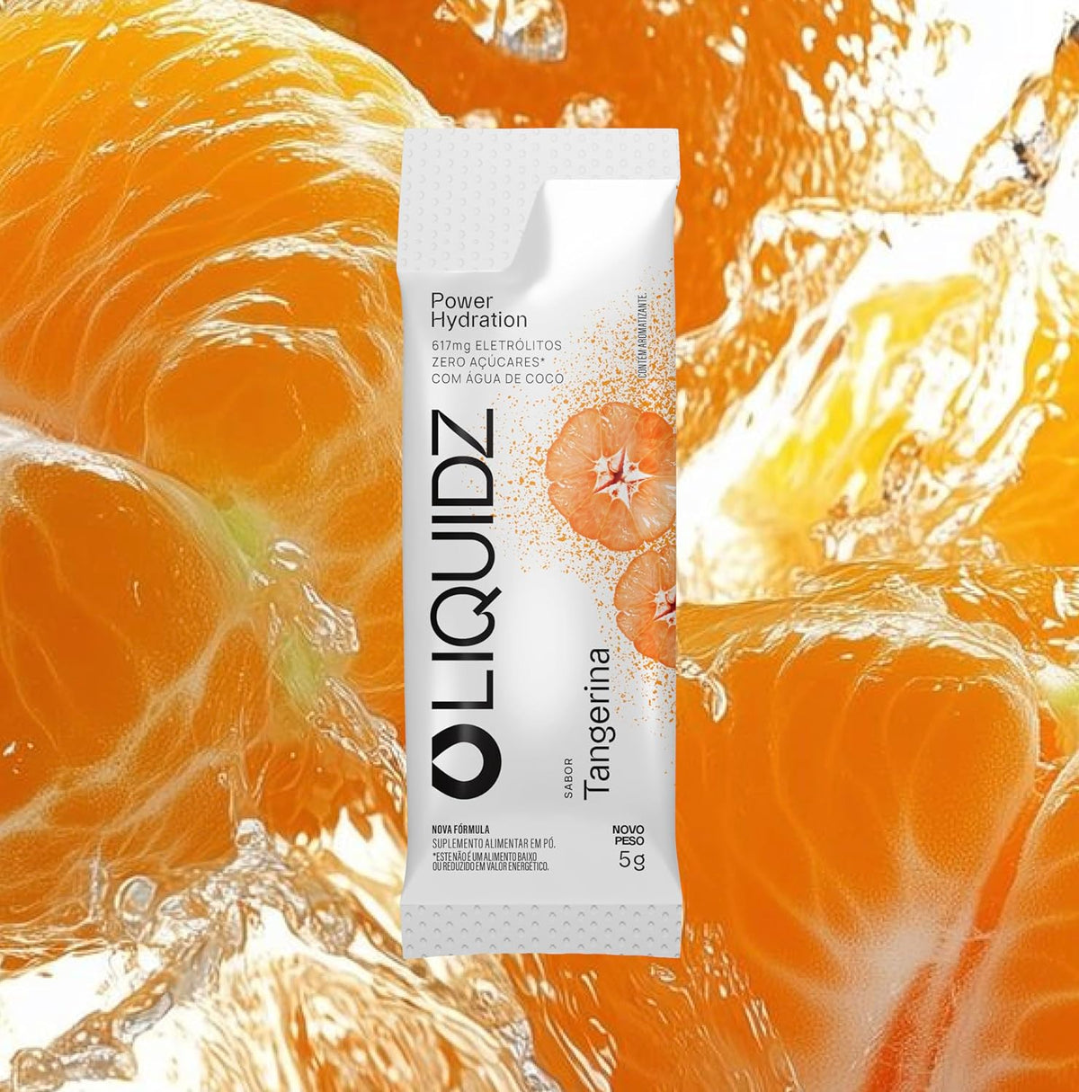 Sachê LIQUIDZ Eletrólitos em Pó 5 g - Sabor Tangerina