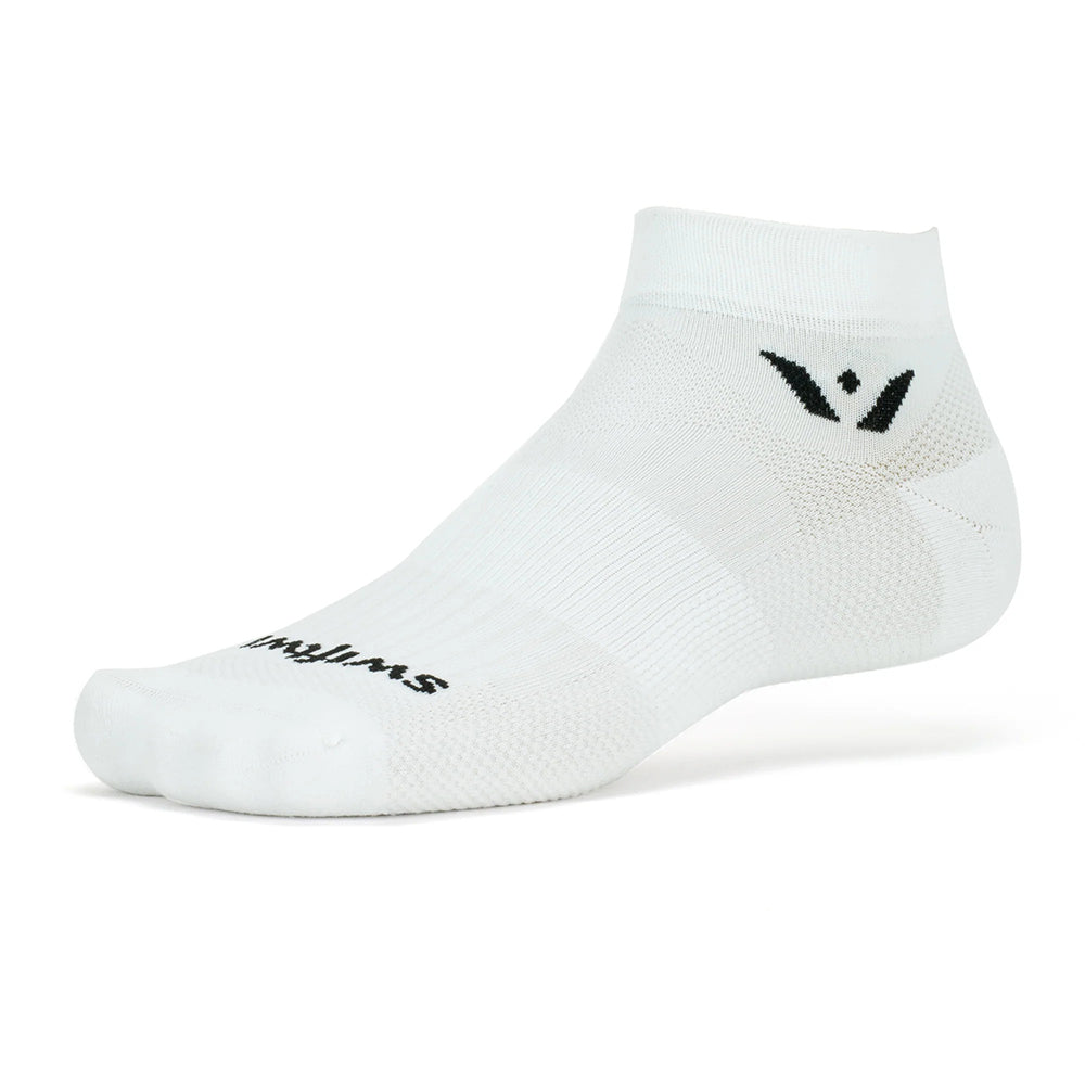 Meia de Compressão Swiftwick Aspire One Cano Baixo - Branca