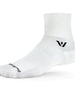 Meia de Compressão Swiftwick Aspire™ para Corrida e Ciclismo Two Cano Baixo - Branca