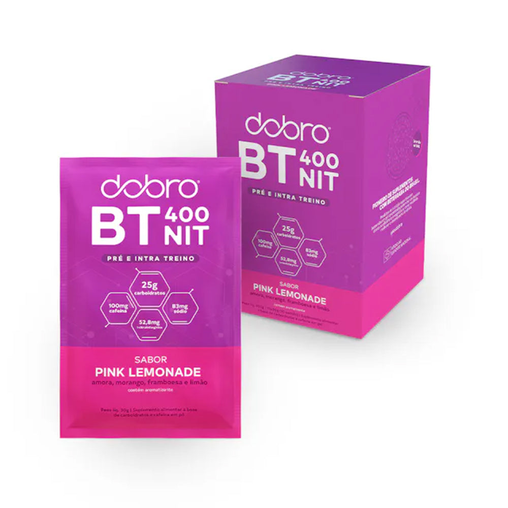 Sachê BT Nitrato Pré e Intra Treino DOBRO - Pink Lemonade