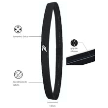 Faixa de Cabelo Headband com Silicone 4 unidades - SPORTBR - Pretas