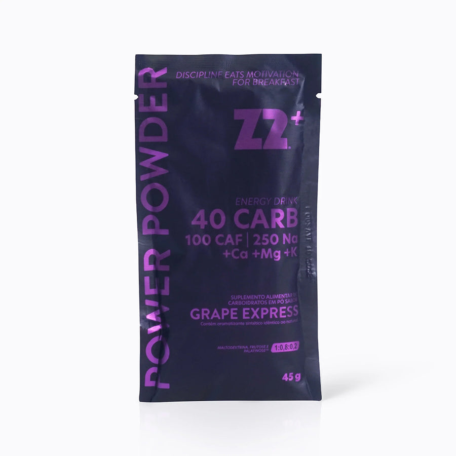 Caixa 10 Sachês Energy Drink Power Powder Z2+ 45g - Sabor Grape