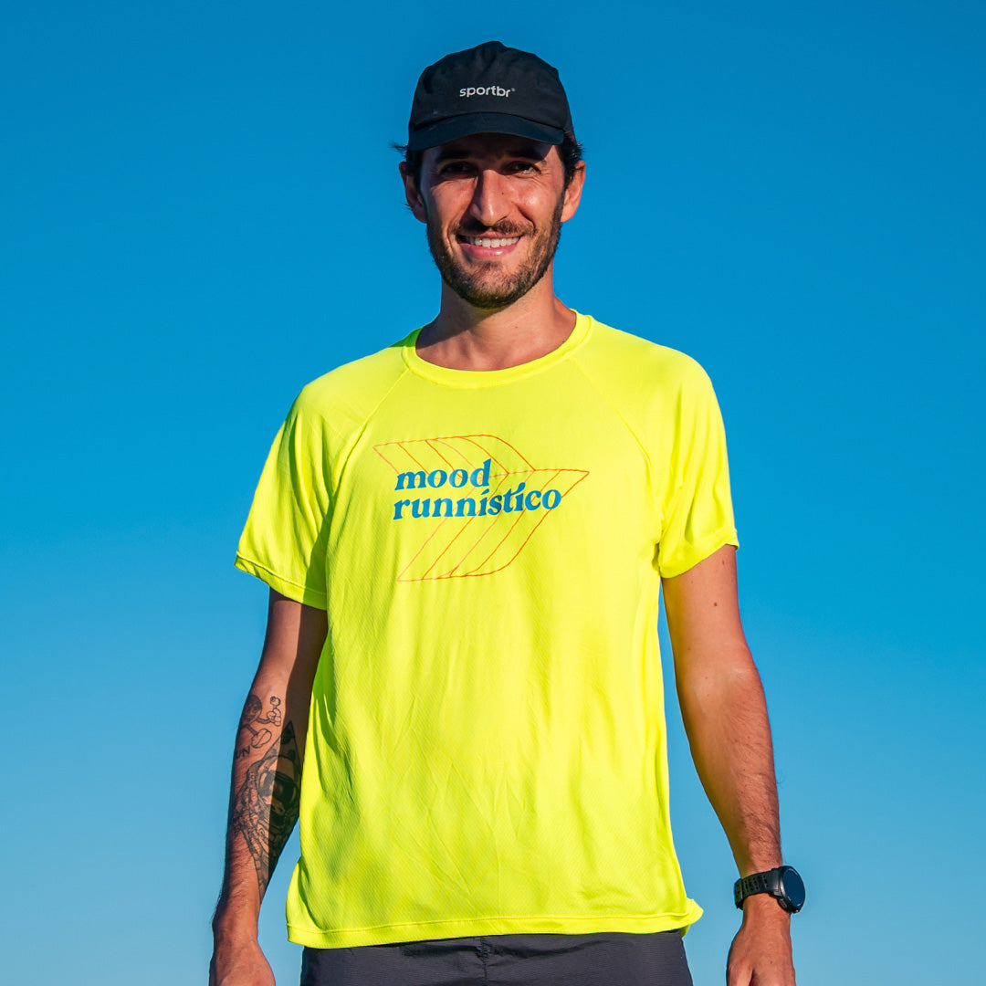 Camiseta Masculina Julia Sette Mood - Amarelo Neon