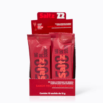 Caixa 10 Sachês Saltz 500 Z2 15g - Sabor Frutas Vermelhas