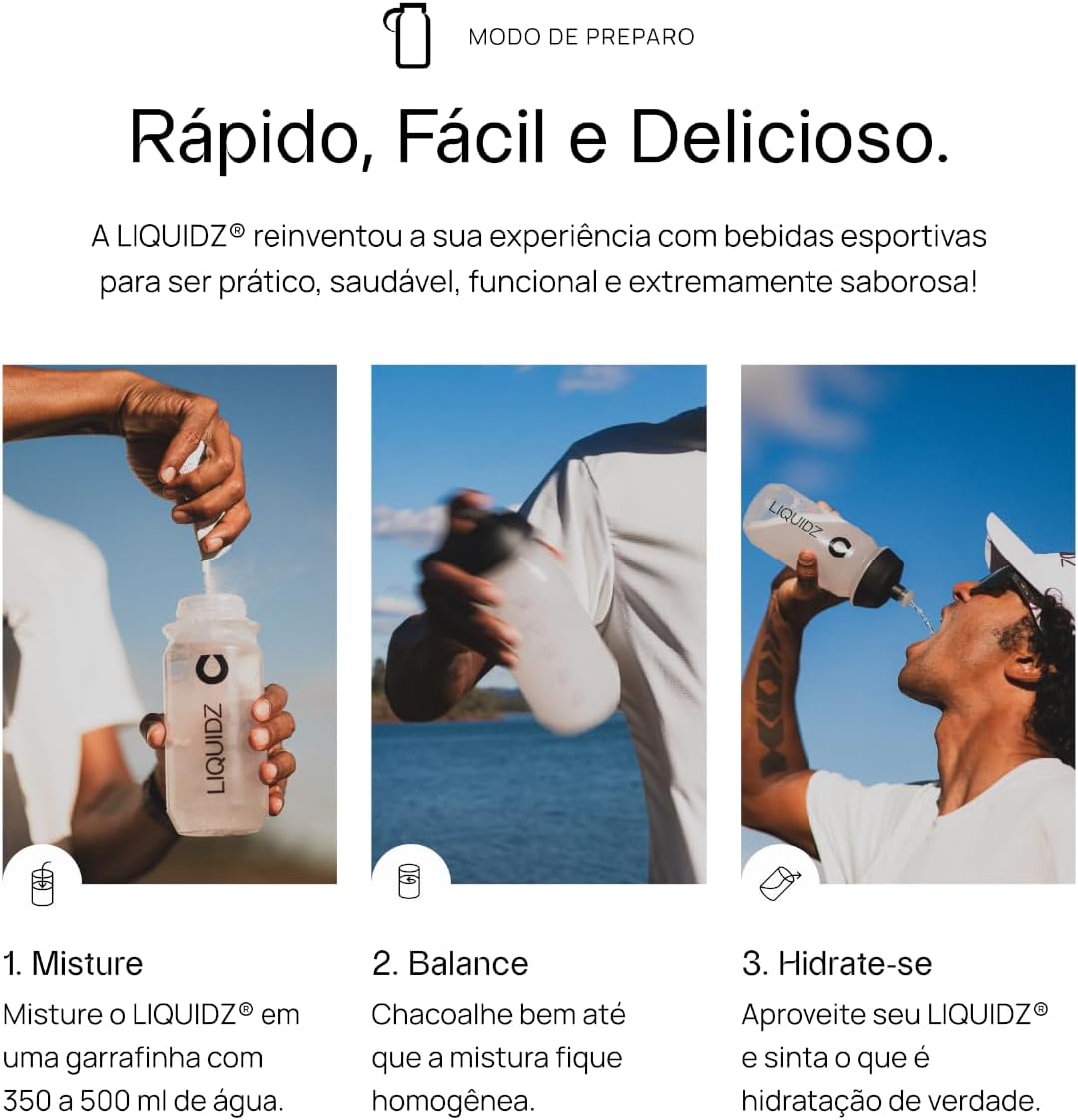 Sachê LIQUIDZ Eletrólitos em Pó 5 g - Sabor Tangerina