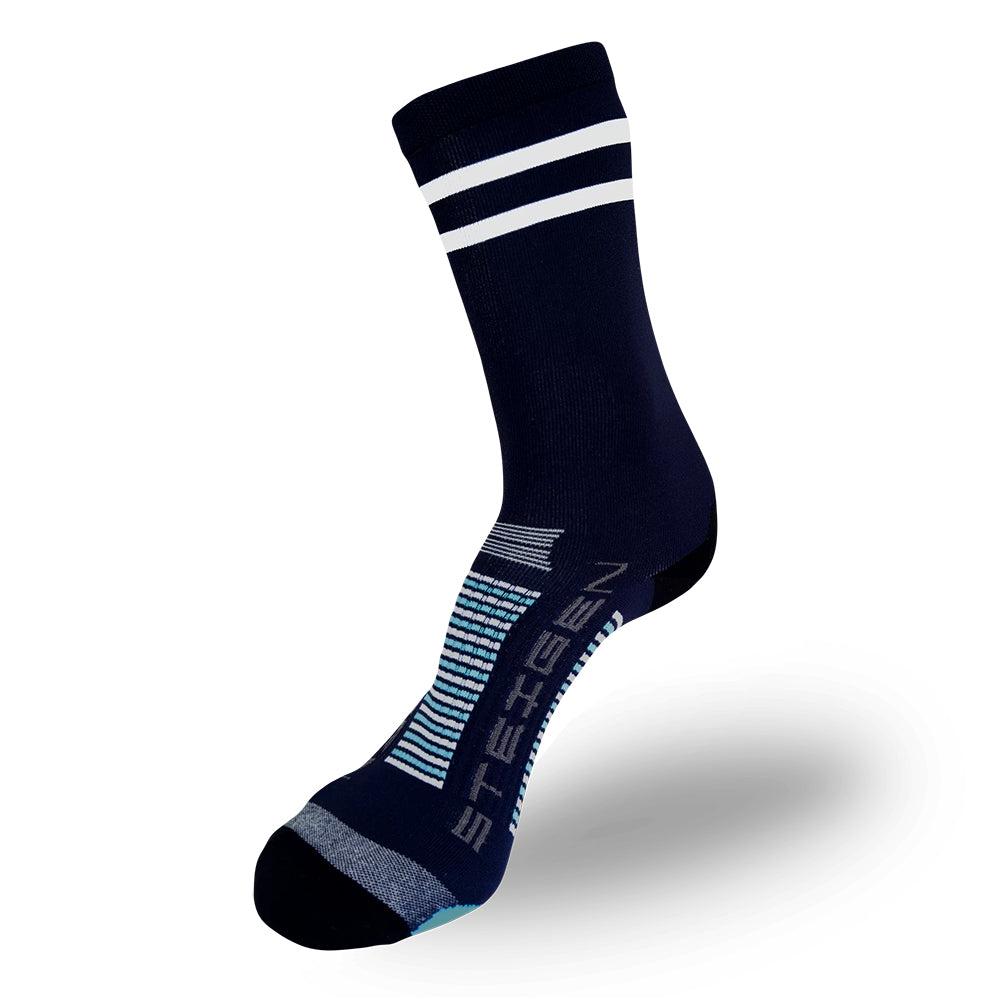 Meia Steigen cano alto - 2 Stripe Navy