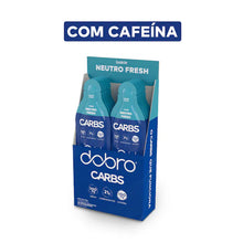 Caixa 10 Sachês Carbs Gel 30g Dobro - Sabor Neutro Fresh com Cafeína