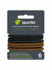 Elástico Para Cabelo de Silicone Emborrachado - SPORTBR - Marrom