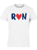 Camiseta Masculina Run Heart - Branca