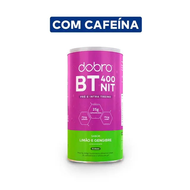 Lata BT Nitrato Pré e Intra Treino DOBRO - Limão com Gengibre