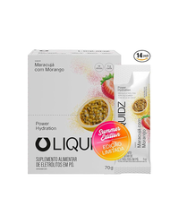 Caixa 14 Sachês LIQUIDZ Eletrólitos em Pó 5 g - Sabor Maracujá com Morango