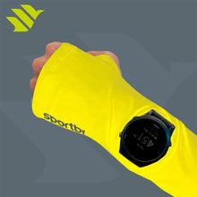 Demonstração da saída para relógio do Manguito verão Sportbr - Amarelo.