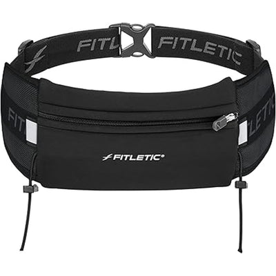 Pochete para Corrida com porta gel Ultimate I Fitletic Zíper Preto