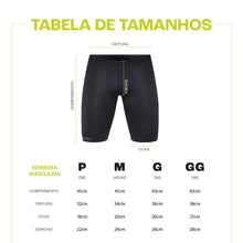 Bermuda de compressão masculina SPORTBR azul marinho com 6 bolsos, ideal para corrida e treino.