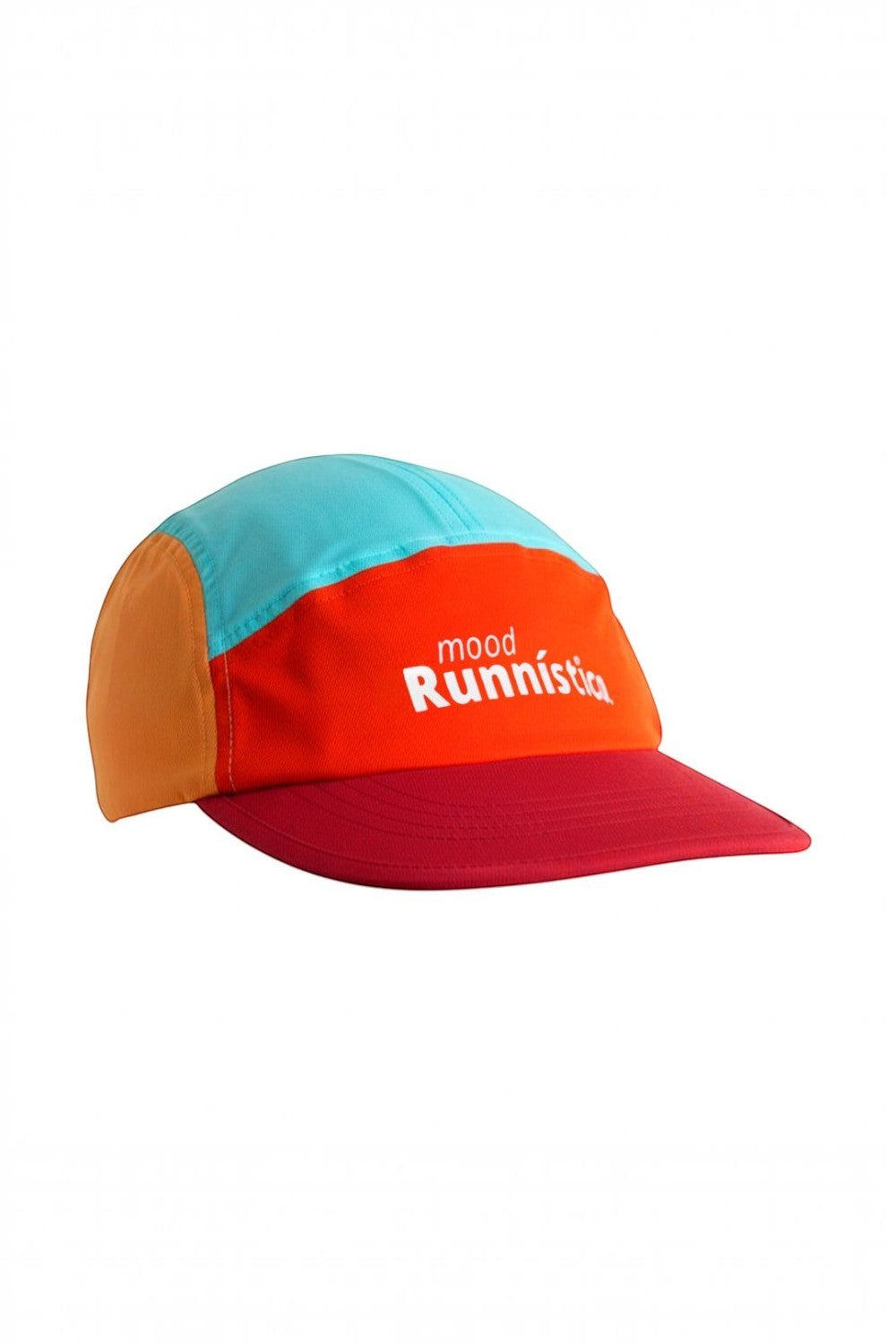Boné de corrida SPORTBR colorido com design ultraleve, tecido respirável e aba flexível para performance esportiva.