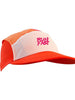 Boné de corrida SPORTBR rosa, laranja e branco com aba dobrável e logo 