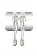 Cadarço Elástico Lock Laces - Branco Liso
