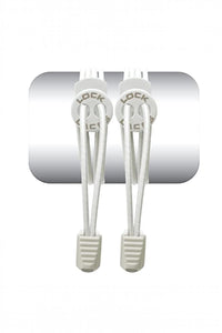 Cadarço Elástico Lock Laces - Branco Liso