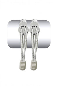 Cadarço Elastico Lock Laces Branco
