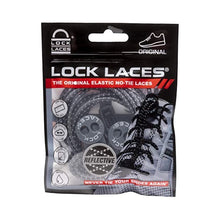 SPORTBR Cadarço elástico Lock Laces cinza refletivo, sem necessidade de amarrar, com fechos e clipes.