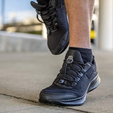 SPORTBR Cadarço elástico preto liso para tênis, com sistema de travamento e ajuste rápido, ideal para corrida.