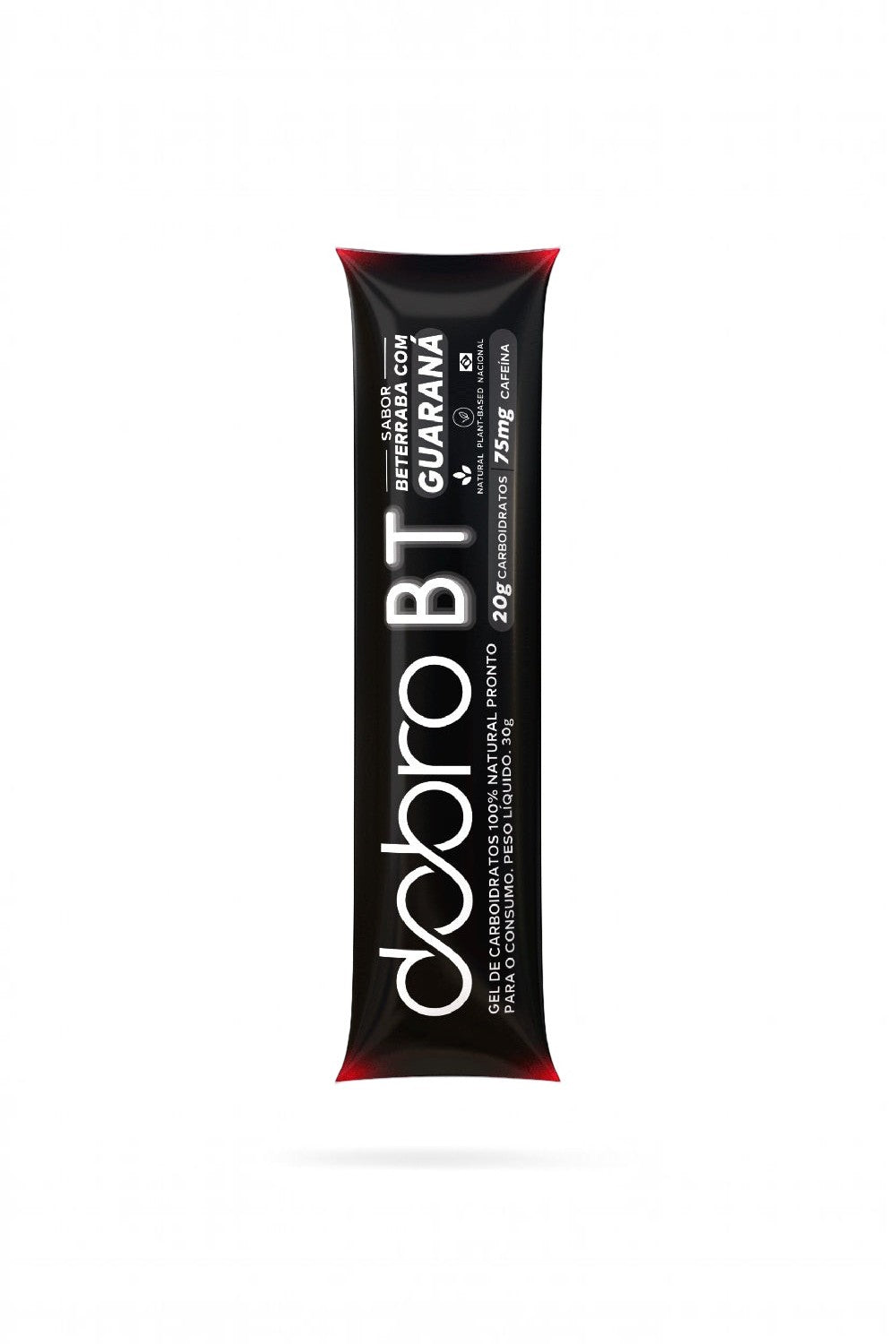 Sachê de gel de carboidrato SPORTBR Dobro sabor beterraba com guaraná e cafeína para performance esportiva