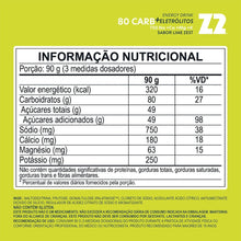 SPORTBR Pack Energy Drink Power Powder Z2 900g com sabor Lime Zest, rico em carboidratos e eletrólitos.