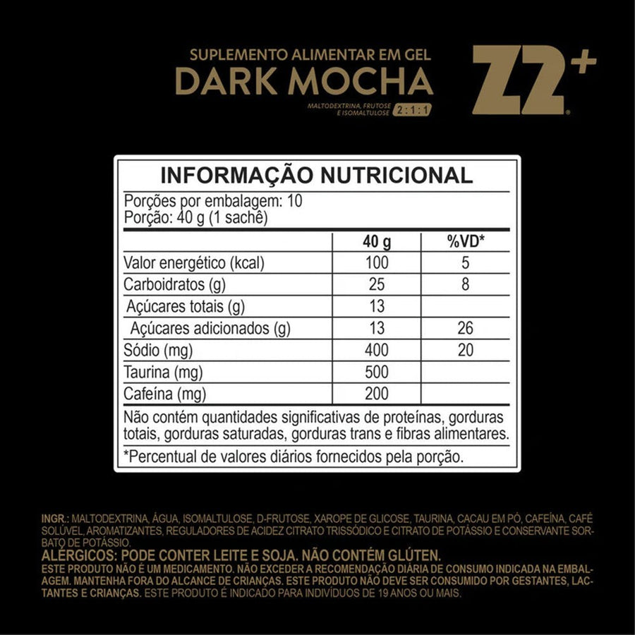 Sachê Energy Gel Z2+ 40g - Sabor Dark Mocha– SPORTBR