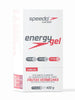 Caixa de Energy Gel Speedo PWRD Z2 sabor Frutas Vermelhas com 10 sachês, 100mg de cafeína e 25g de carboidrato por sachê.
