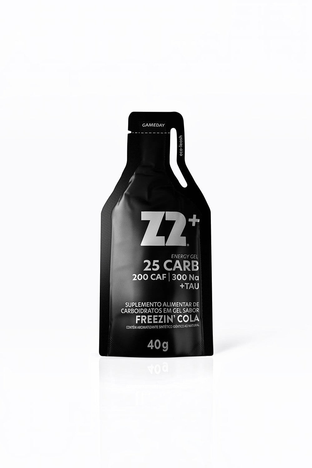 Sachê de gel de carboidrato SPORTBR Z2+ sabor Freezin Cola com 25g de carboidratos, cafeína, taurina e sódio